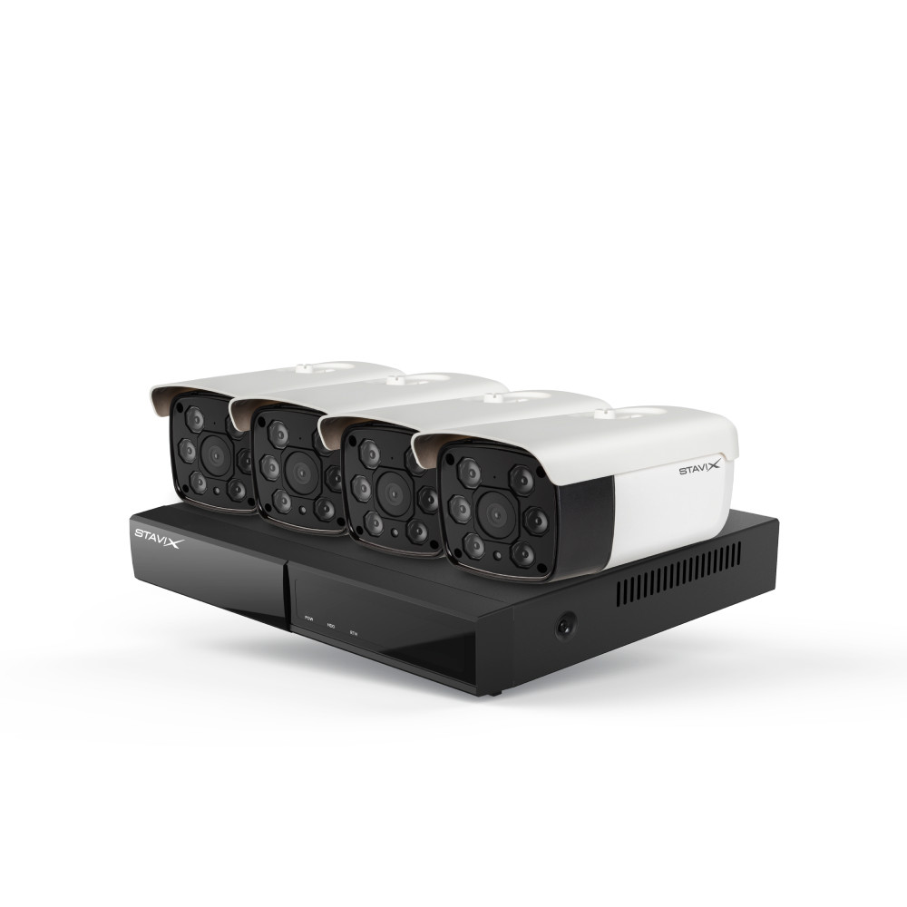 4ch 4 канальный видеонаблюдения DVR с ночным видением tuya nvr kit Полный набор камерная система безопасности, tuya nvr kit