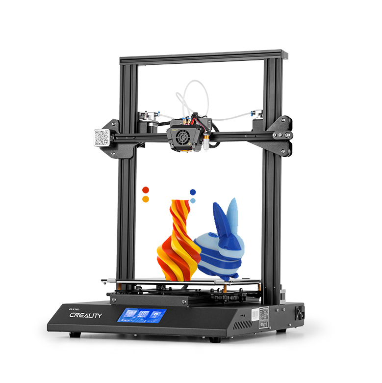 High quality CR-X Pro Dual-color 3d Printing Home Printer With 2 Durable Metal Nozzle Extruders filament extrusion machine