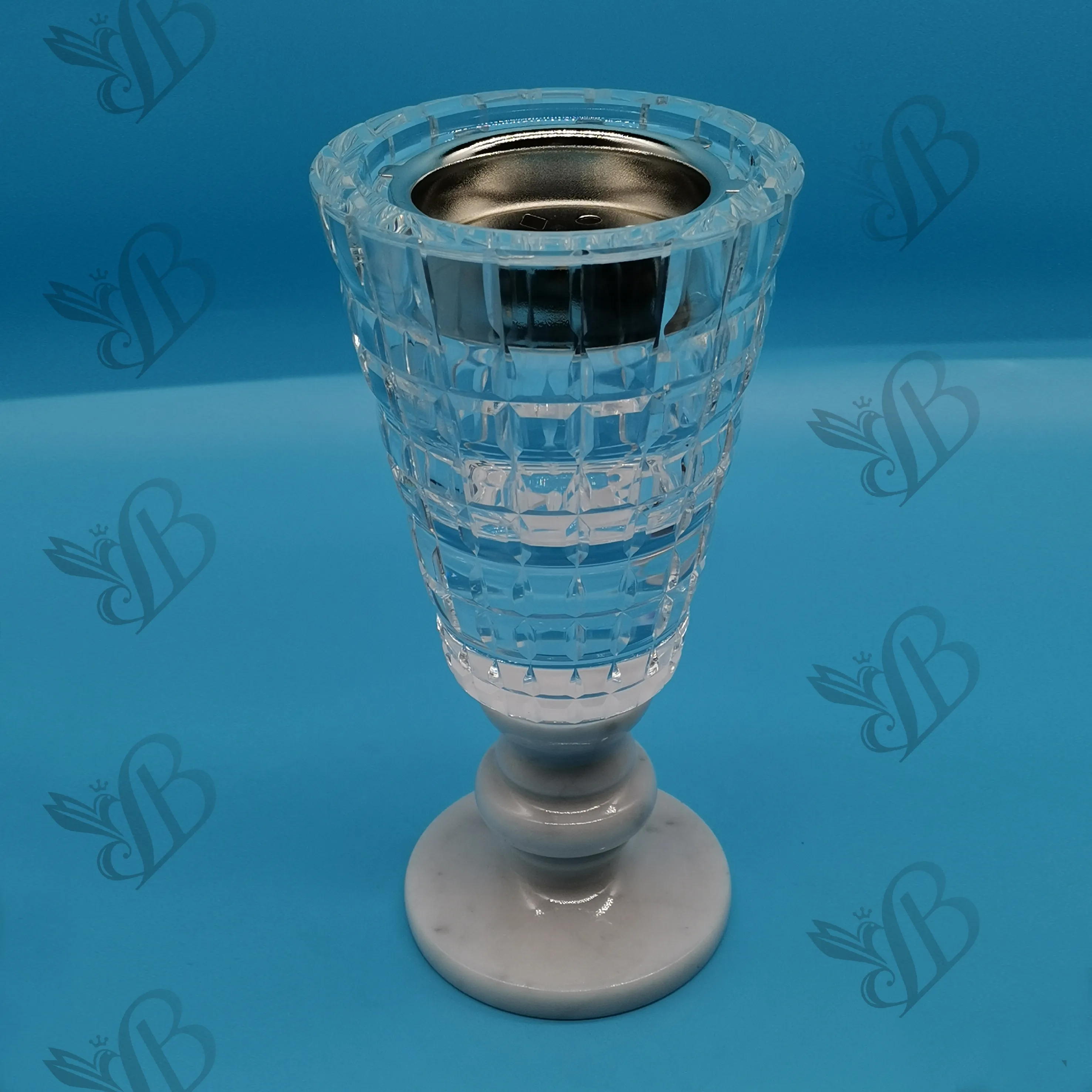 latest high grade baccarat style crystal marble madkhan burner