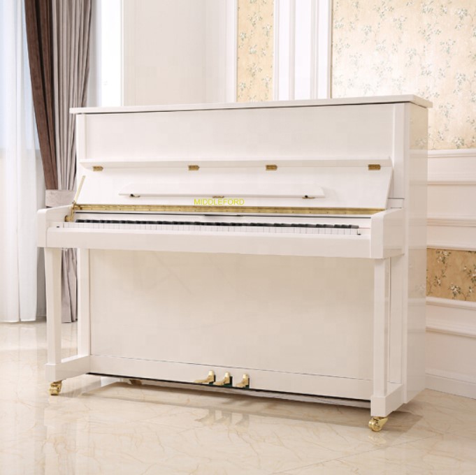 UP-116W Middleford белый лак акустической пианино для продажи
