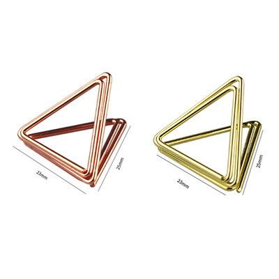 Triangle Paper Clip Metal Clips Bookmarks Stationery Office Accessories School Supplies