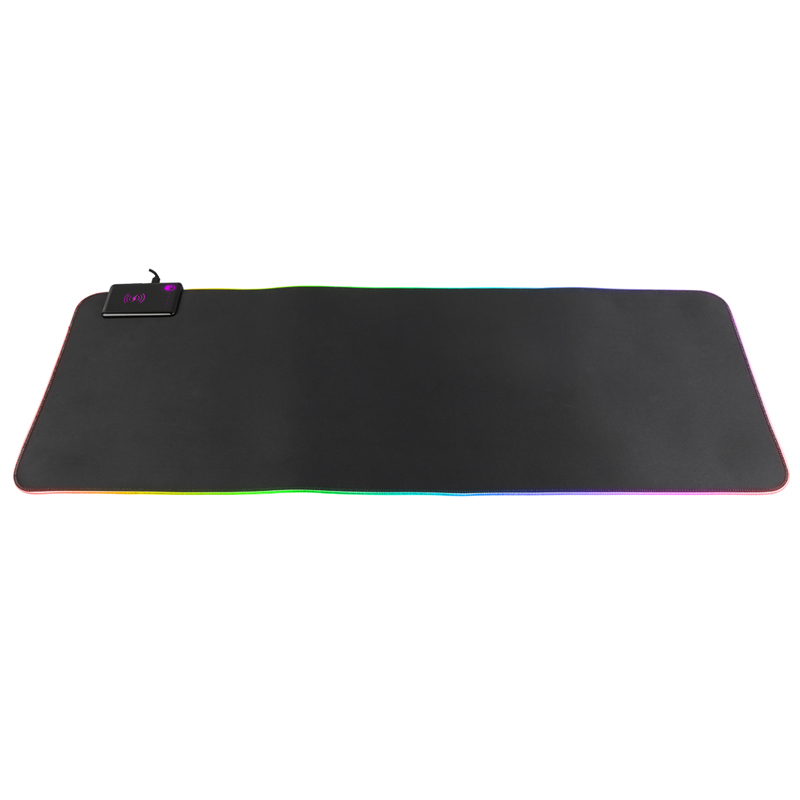Беспроводная перезаряжаемая мышь RGB и беспроводное зарядное устройство RGB, коврик для мыши