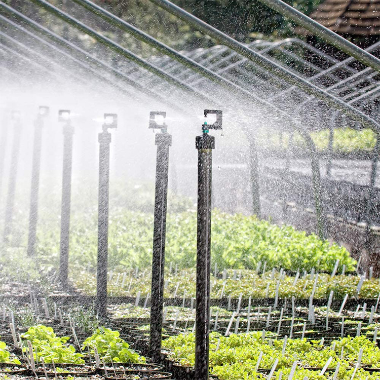 Rotating greenhouse agricultural mobile spinkler irrigation system water sprinkler