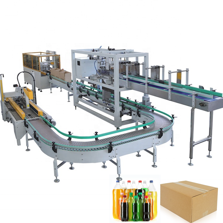Fully automatic drop type carton box unpacking packing sealing folding machine
