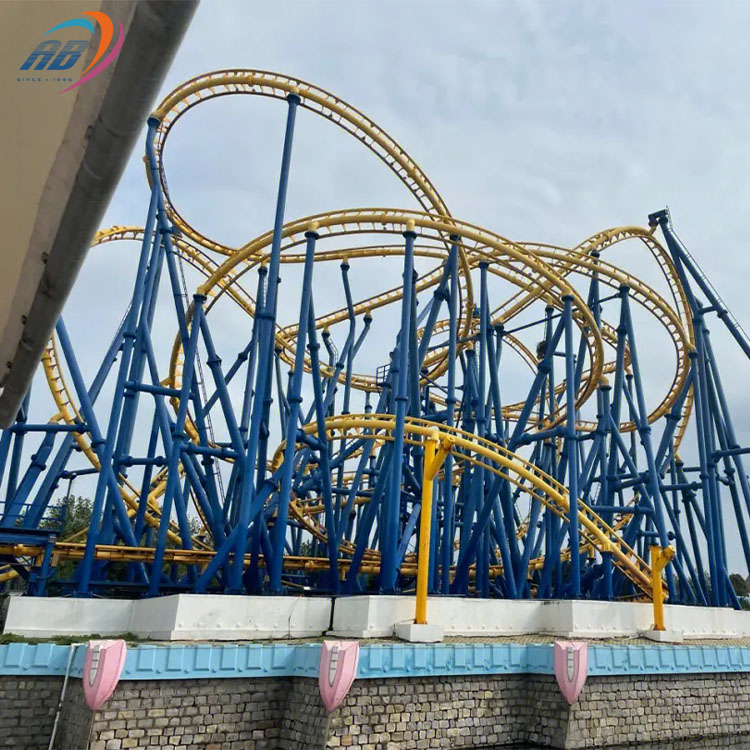 China Manufacturer Supplier Outdoor Parks Overlapping Loop Tackle Track Amusement Park 360 Degree Roller Coaster Equipments