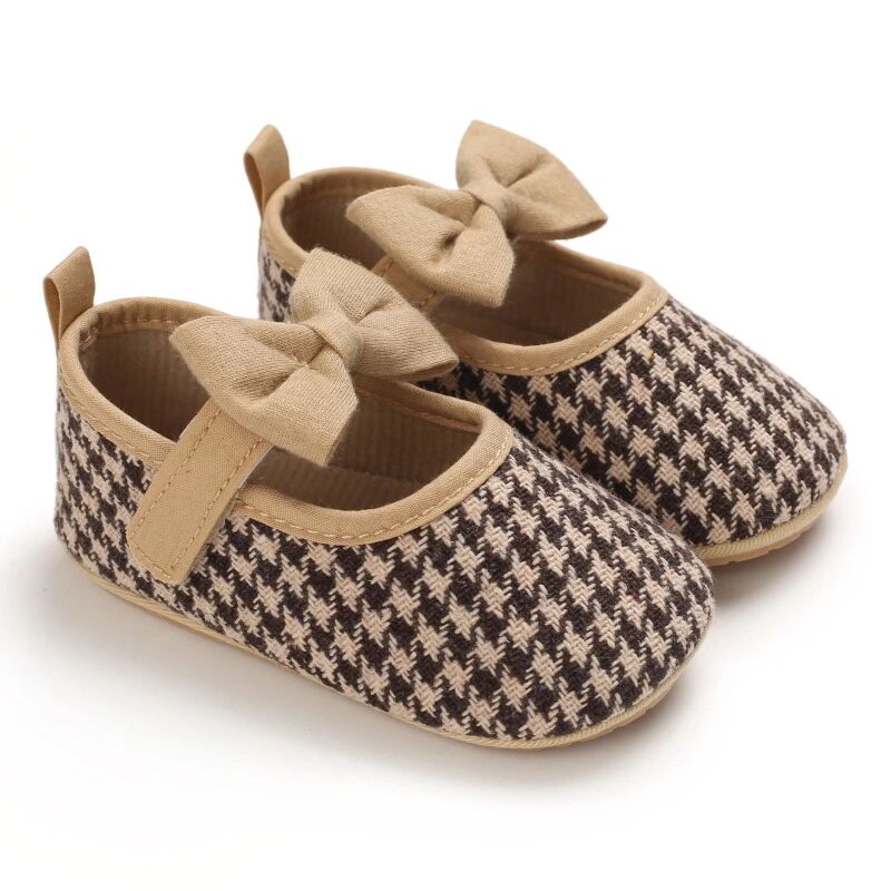 New Baby Girls Floral Mary Jane Flats Soft Sole Infant Walking Headband Baby Dress Shoes