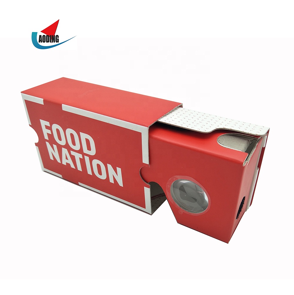 custom google cardboard 3d vr glasses with 37mm lens VR kids 3d Video Glasses Virtual Reality 3d Glasses