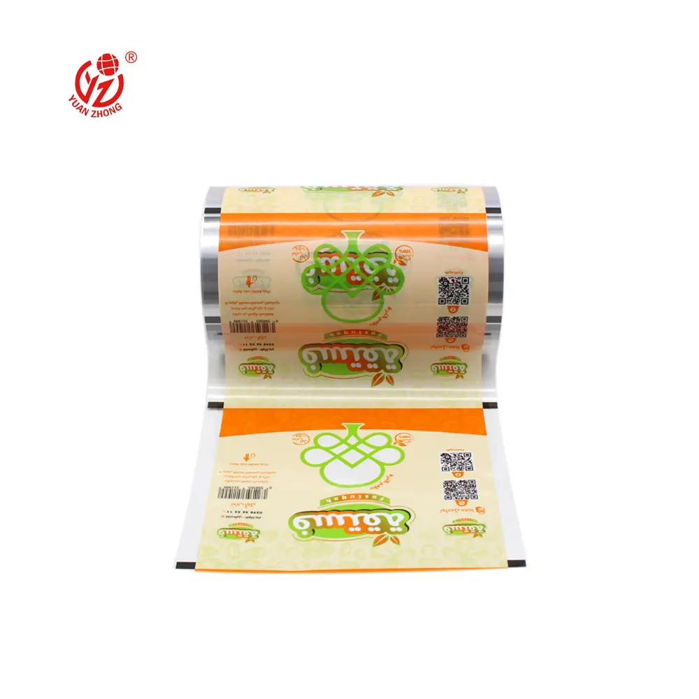 Индивидуальная упаковка для пищевых продуктов, ламинированная рулонная пленка, печатная пластиковая пленка BOPP для закусок