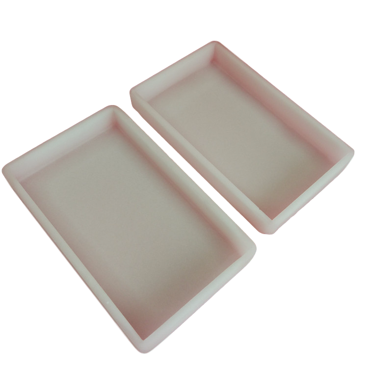 Milky White Silica Glass Tray Square Quartz Petri Dish Clear Fused Container