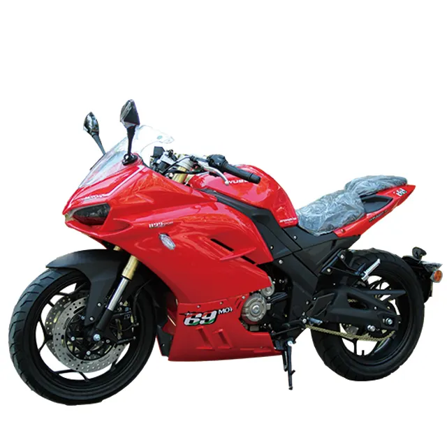 High Speed 4-Stroke Gasoline Big Engine 200cc 400cc Racing Sport Electric Motorbike Gas Powered Racing Motorcycles