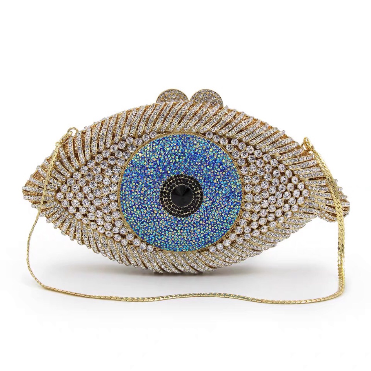 2021 New Arrivals Bling Glitter rhinestone evil eye purse Purses Luxury Handbags Diamond eye evening purse bag