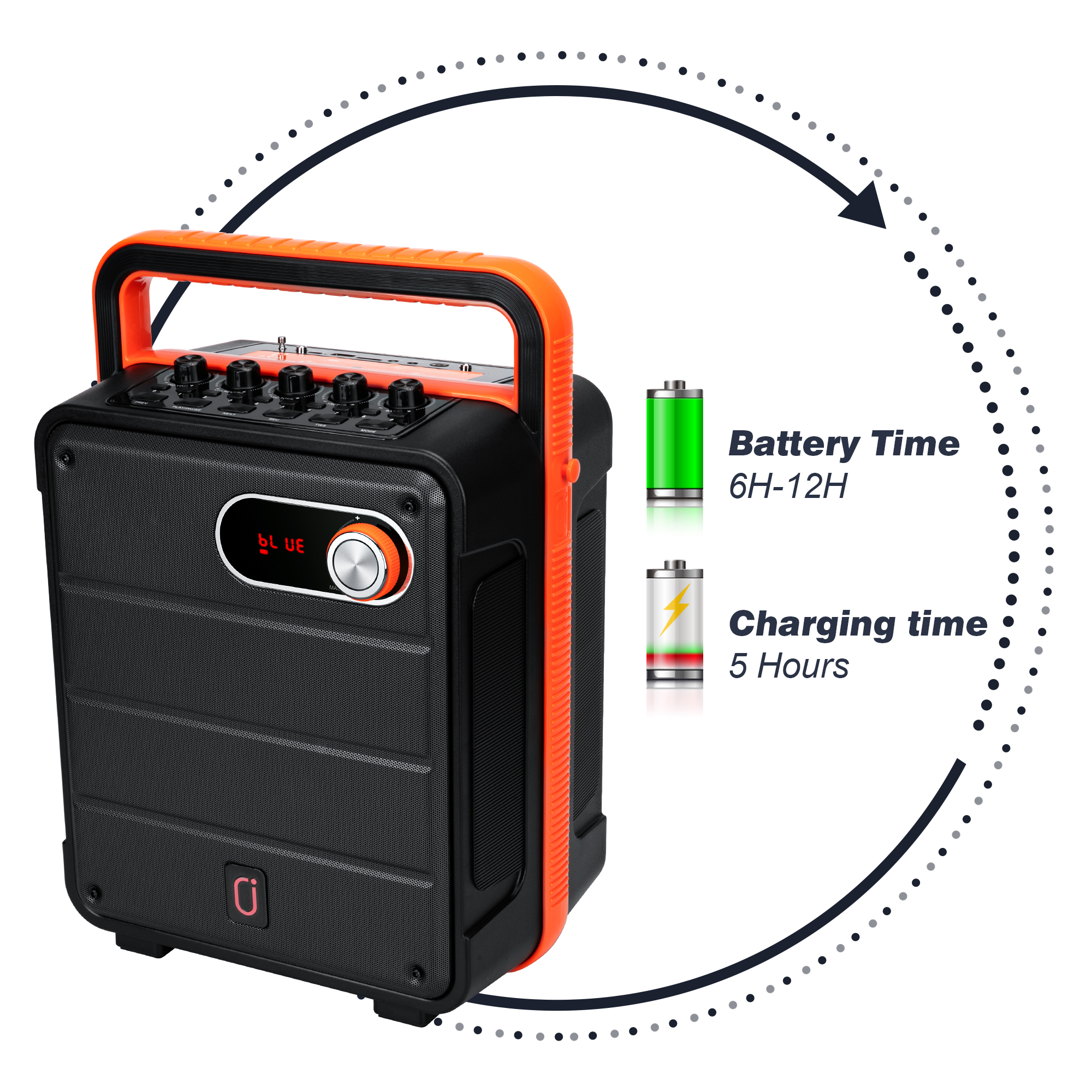 Blue tooth speaker wireless Outdoor Portable karaoke speaker with wireless microphone