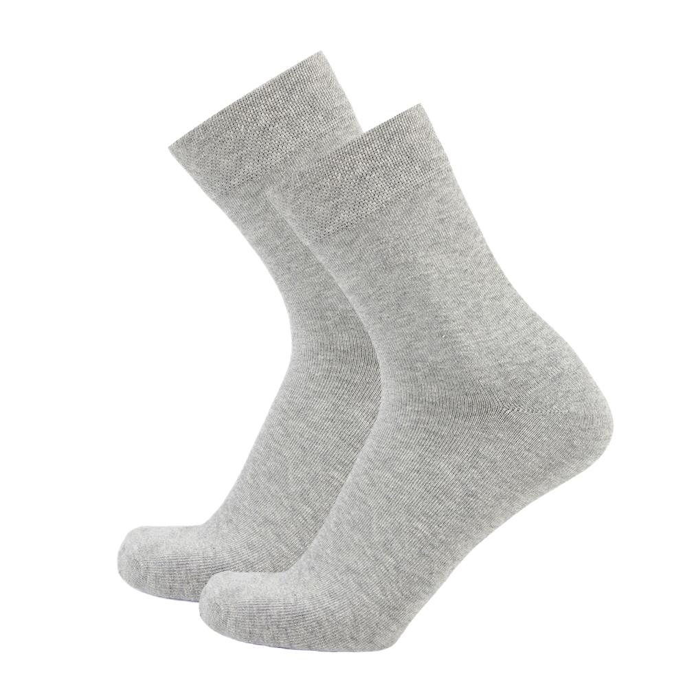 Ready to ship three pairs per box Anti-Bacterial crew socks cotton men sock packaging