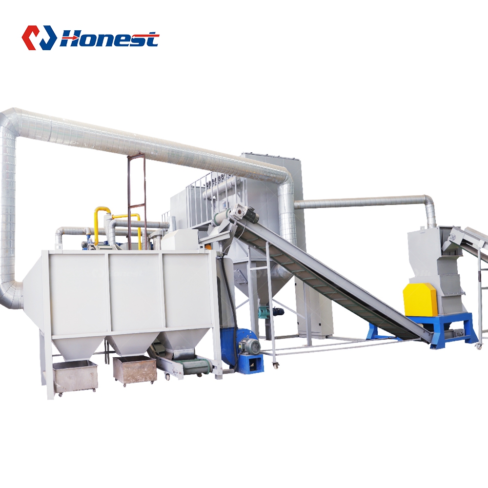 AC Fin Radiator Recycling Crushing Line For Copper And Aluminum Recycling