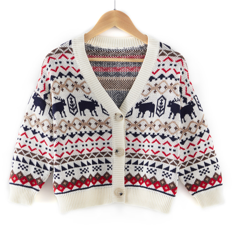 Подгонянный новый дизайн хлопка Vintage утолщенный Трикотаж Свитер для детей