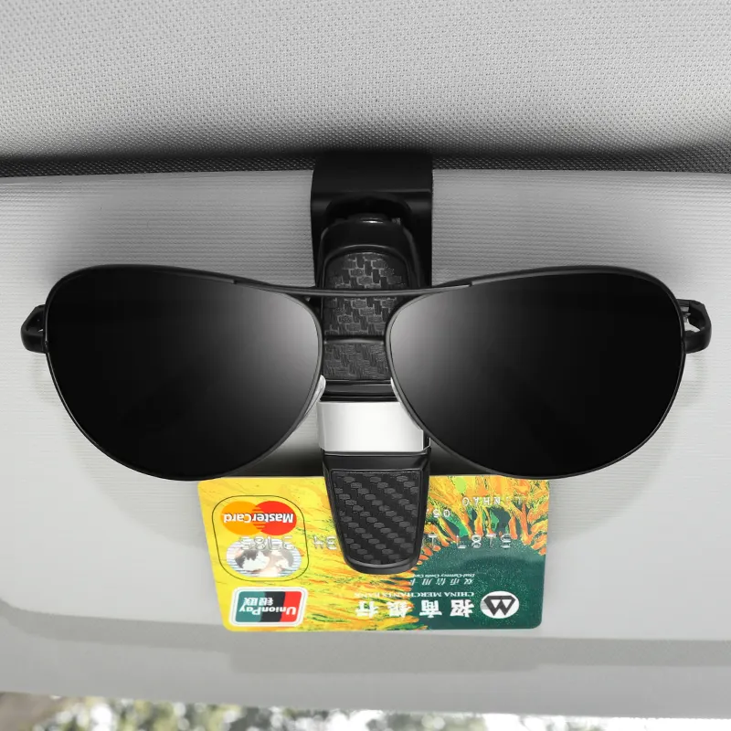 Бесплатная доставка, держатель для солнцезащитных очков, держатель для карт, зажим для солнцезащитных очков, автомобильный держатель для солнцезащитных очков, аксессуары для автомобиля