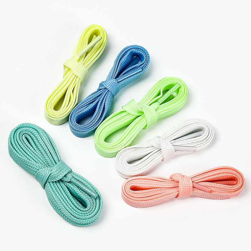 Luminous flat shoelace glow in the dark shoelace
