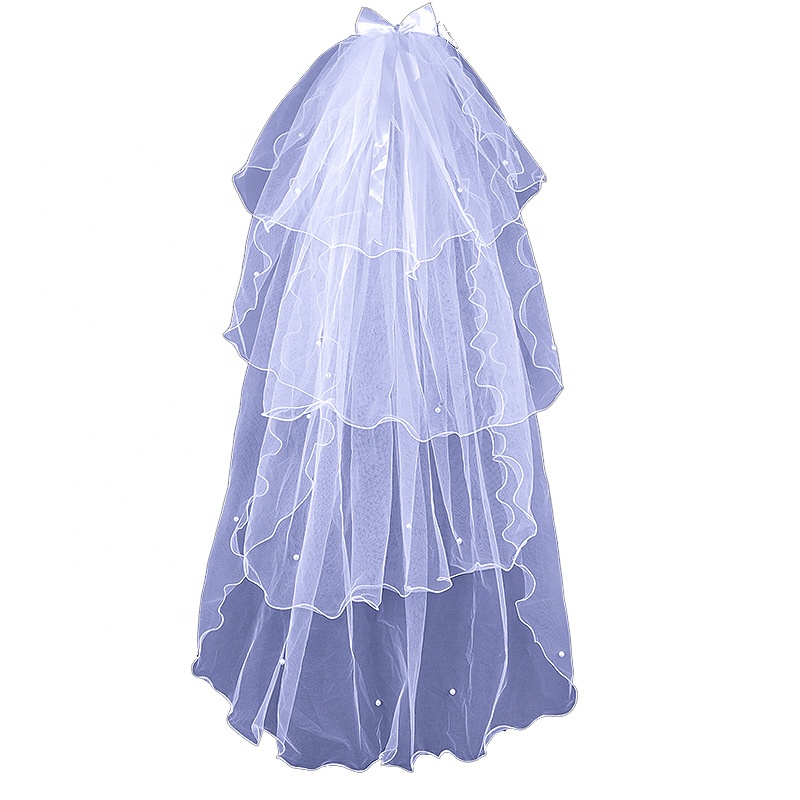 Wholesale Lace Wedding Veils Four Layers Bridal Veils Bridal Veils
