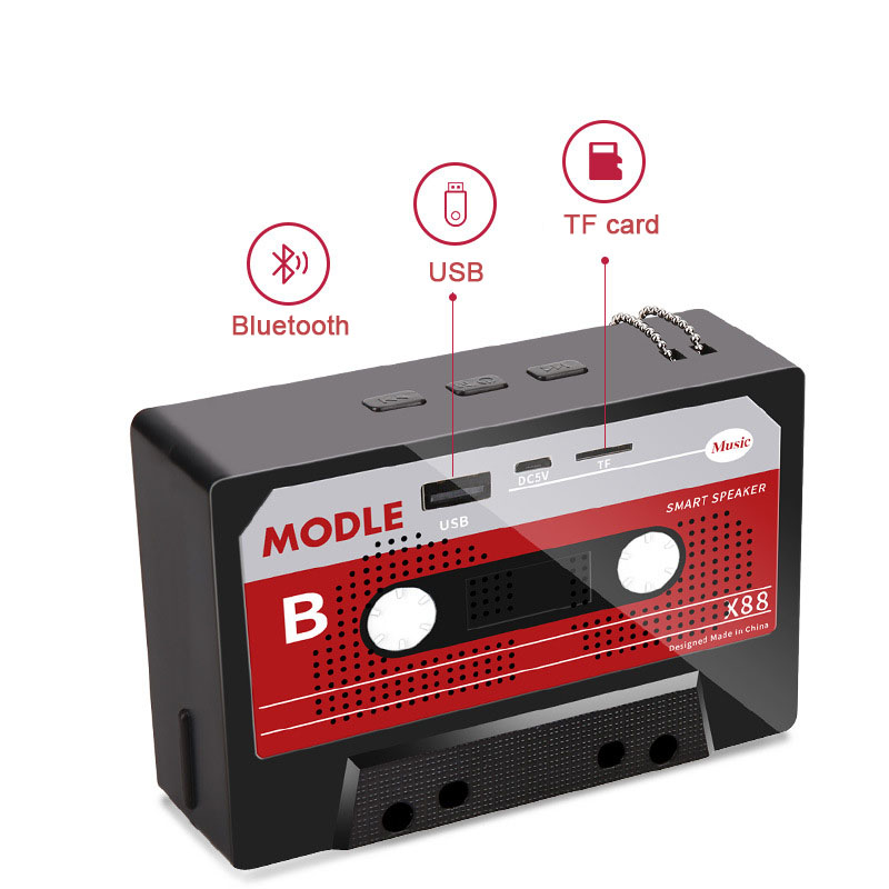Винтажный bluetooth-динамик в стиле ретро, портативное радио с беспроводной связью