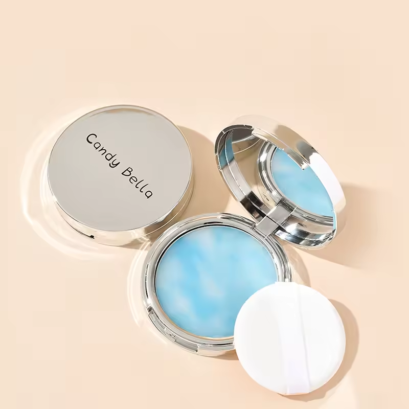 Candy Bella Matte Transparent Non-Dry Face Setting Pressed Powder Oil Control Long Lasting Moisturizing Natural Concealer