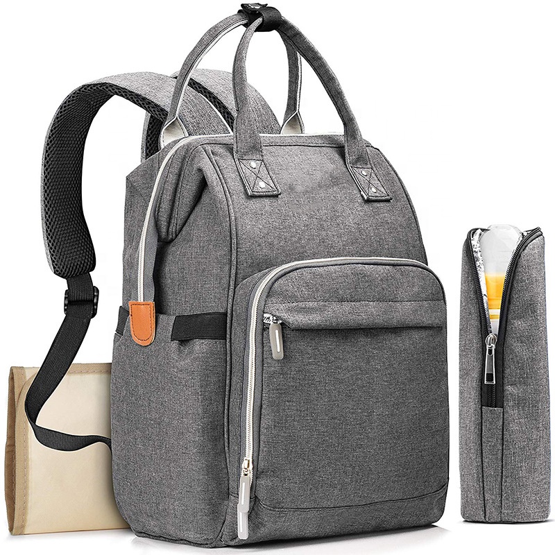 Verified Supplier Customized Polyester Baby Diaper Backpack Bags Baby Bag 3 in 1 with Changing Station