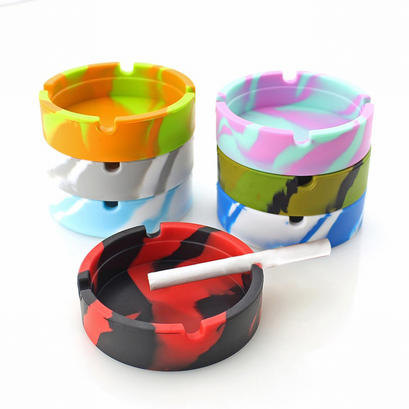 Silicone non-slip fashion ashtray ashtray high temperature drop resistance smoking accessories ashtray