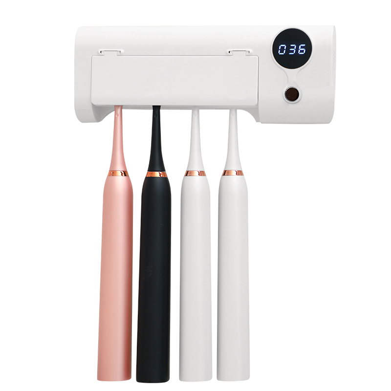 Portable Sterilization Equipment USB Rechargeable Wall Mounted UV Toothbrush Sterilizer Sanitizing Toothbrush Holder