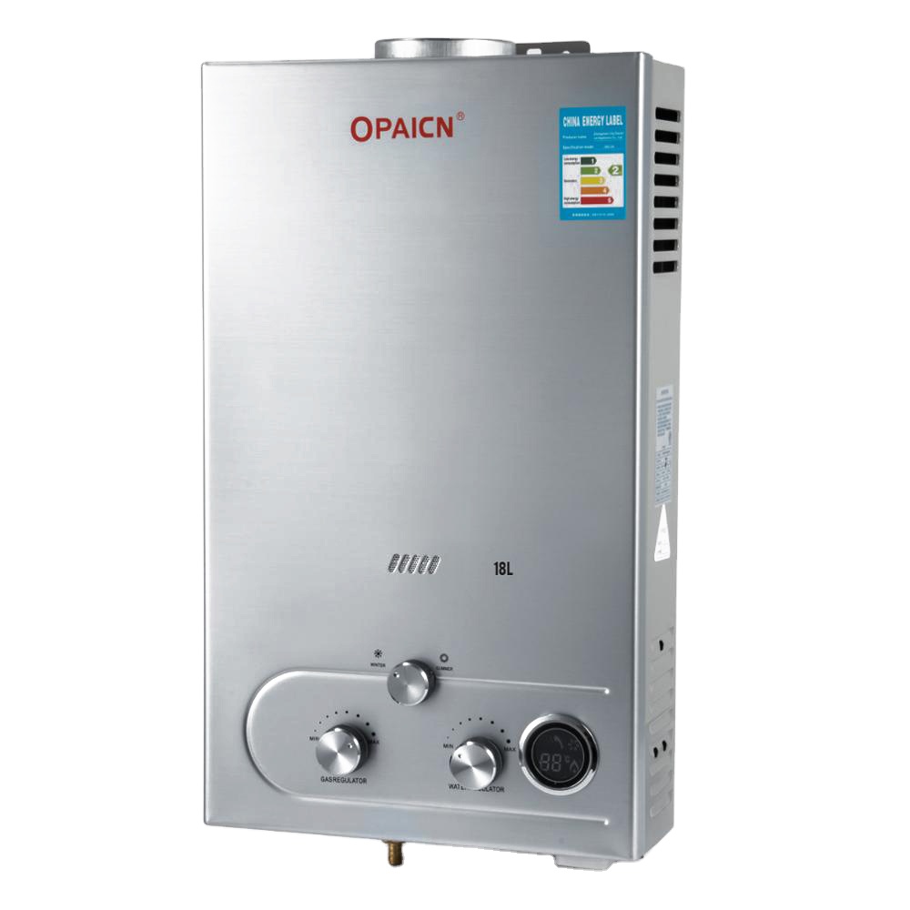 Проточный водонагреватель Vevor 18L 4.8GPM LPG с пропановым газом, безрезервуарный мгновенный бойлер для ванной и душа