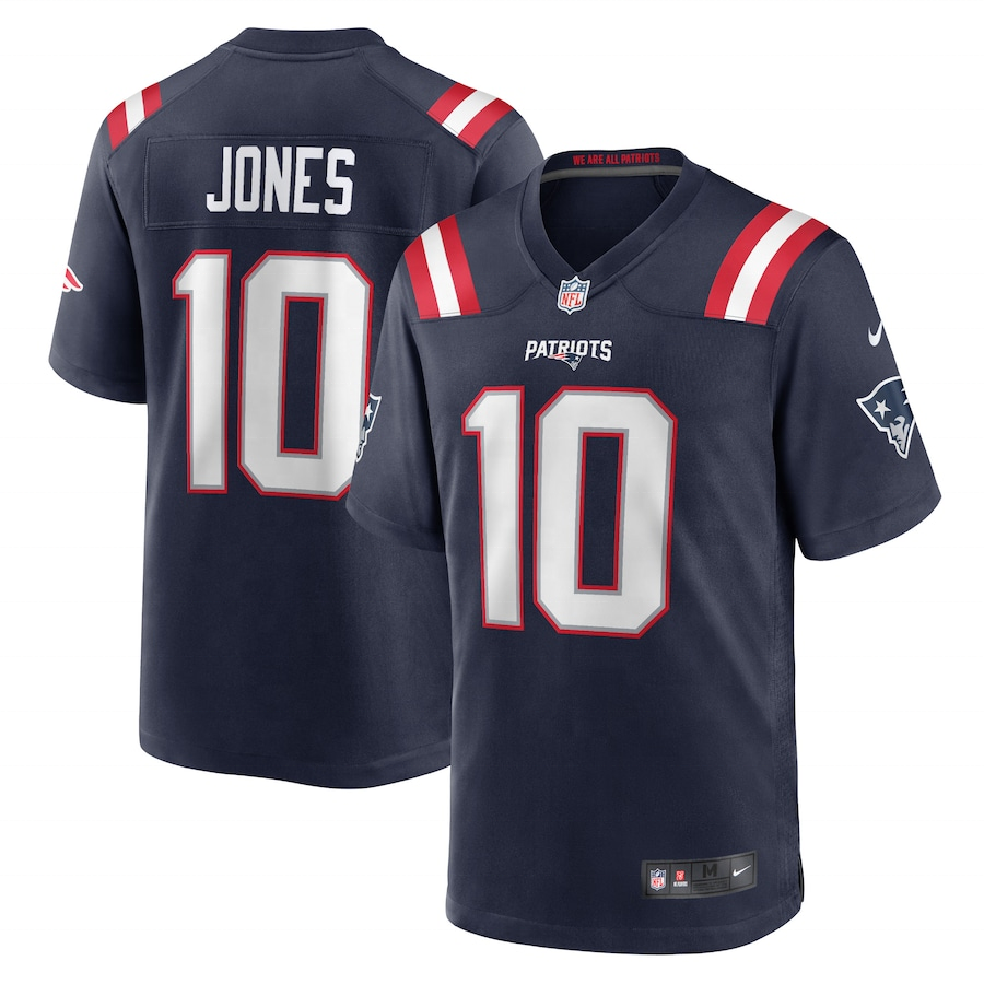 Men's New England Patriots Mac Jones Nike Navy 2021 NFL Draft First Round Pick Jersey