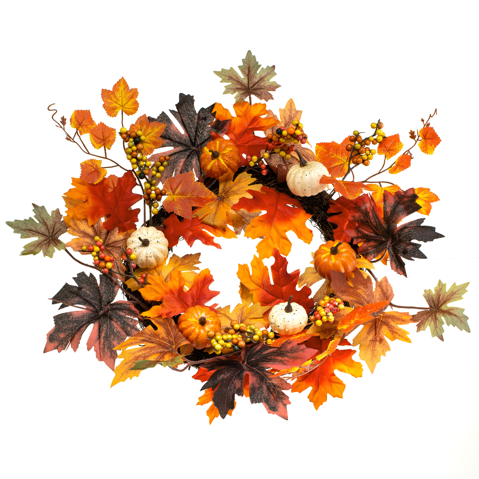 2021 Wholesale Latest Flowers Wreaths Transparent Decoration Halloween Party Supplies Wreath For Front Door