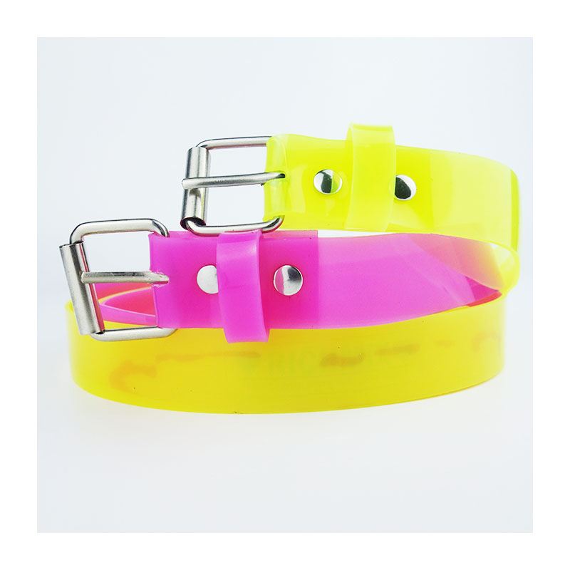 Factory Direct Women Men Adjustable belt Plastic Belt Candy Multi Color belts