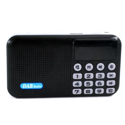 2019 Hotsell 1,8 дюймов ЖК-цифровой FM портативный DAB радио Bluetooth MP3 плеер