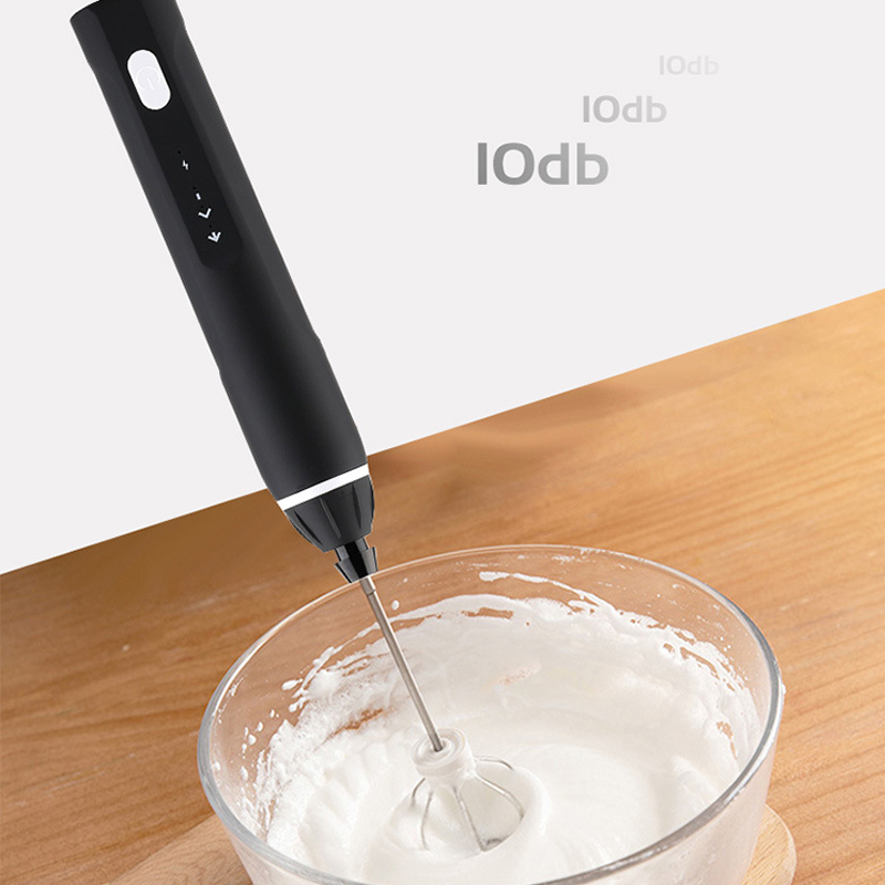 Usb Milk Frother Coffee Mixer Milk Foamer Maker Coffee Blender Stainless Steel Whisk Customize Coffee Tools With Holder