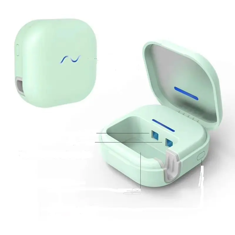 Travel design Amazon Hot selling Automatic UVC Light Electric Portable Charging Toothbrush Sterilizer Box Disinfection