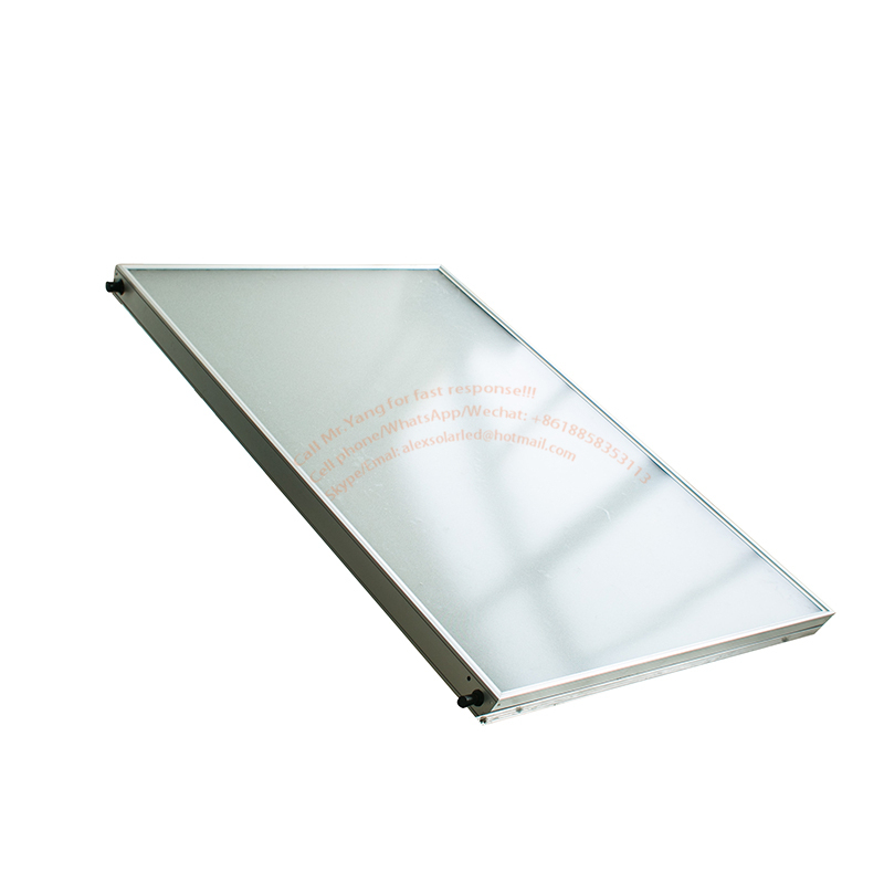2 Sq.m 3 Sq.m Titanium Blue Coated Flat Plate Solar Thermal Panel copper pipe Solar Collector