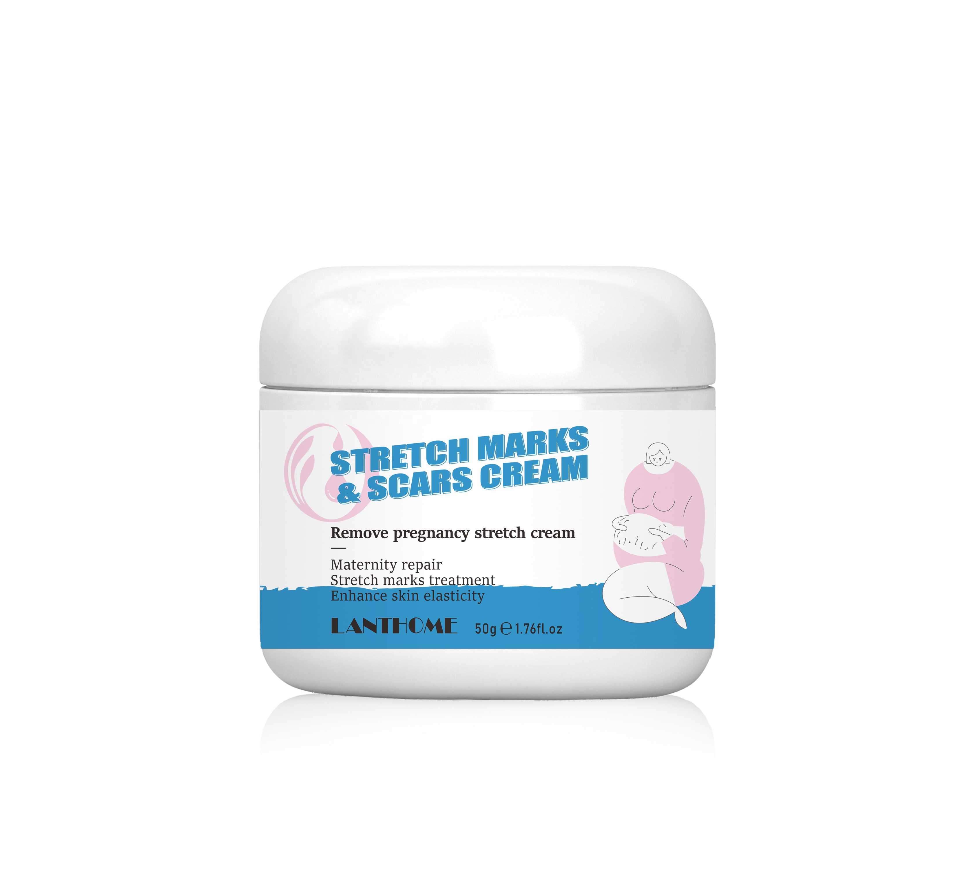 Private Label 100% Natural Anti Pregnancy Deep Acne Scar Removal Stretch Mark Cream