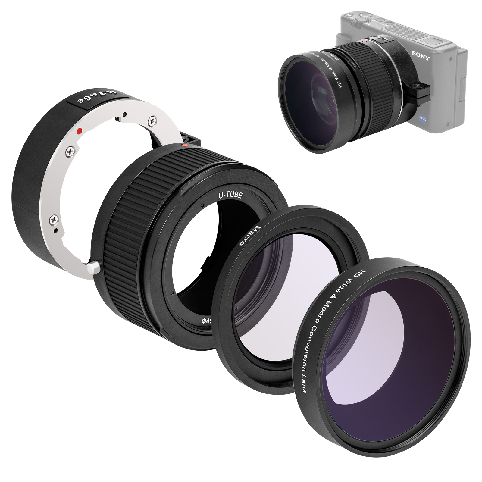 Прямая поставка с завода IBOOLO Широкоугольный макро-объектив для SONY ZV1 /ZV-1