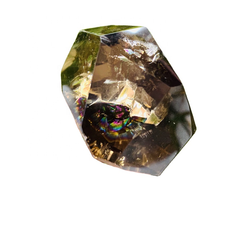 Wholesale Natural Spiritual Quartz Healing Stones Rainbow Smoky Quartz Crystal Freeform For Wedding Souvenirs