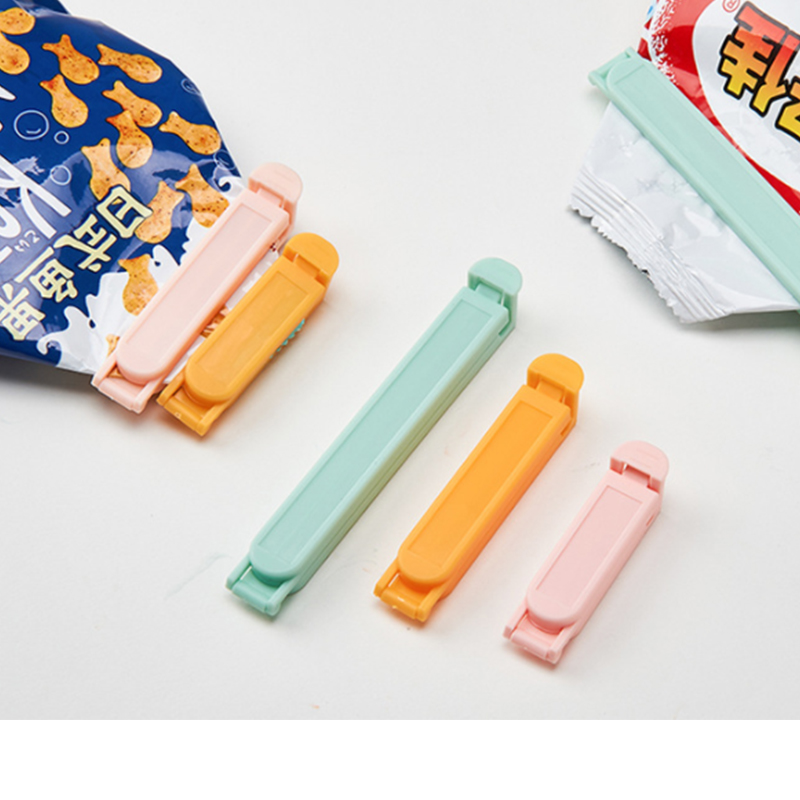 New Lovely Macaron Color Food Storage Bag Sealing Clips