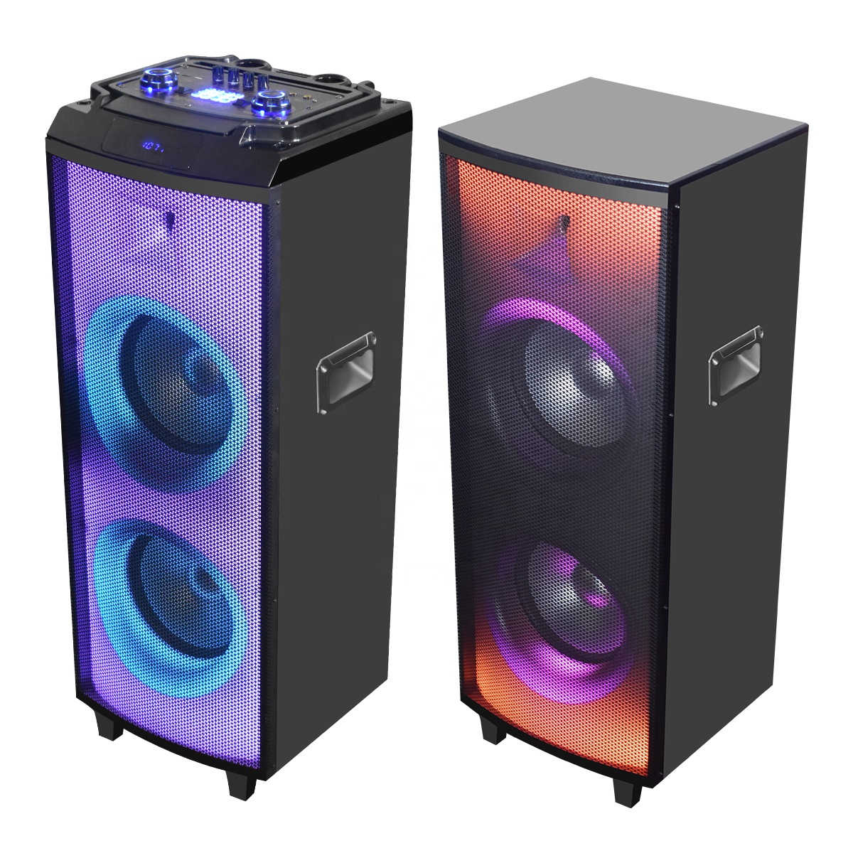 subwoofer speaker fire flame light dual 10inch or 12inch home theater professional audio tower speaker