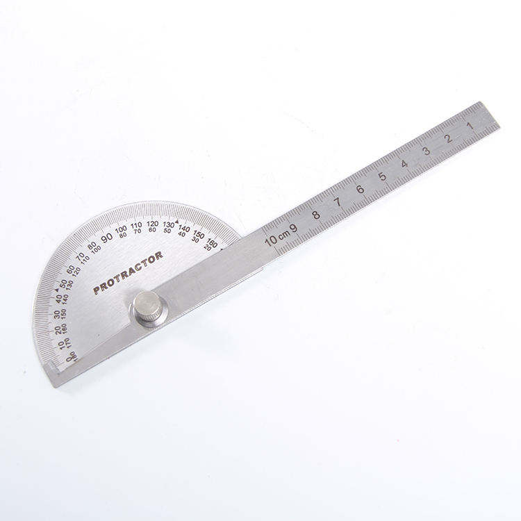Stainless Steel Multifunctional Protractor Teaching Measuring Tool 180 Degree Protractor Angle Squares