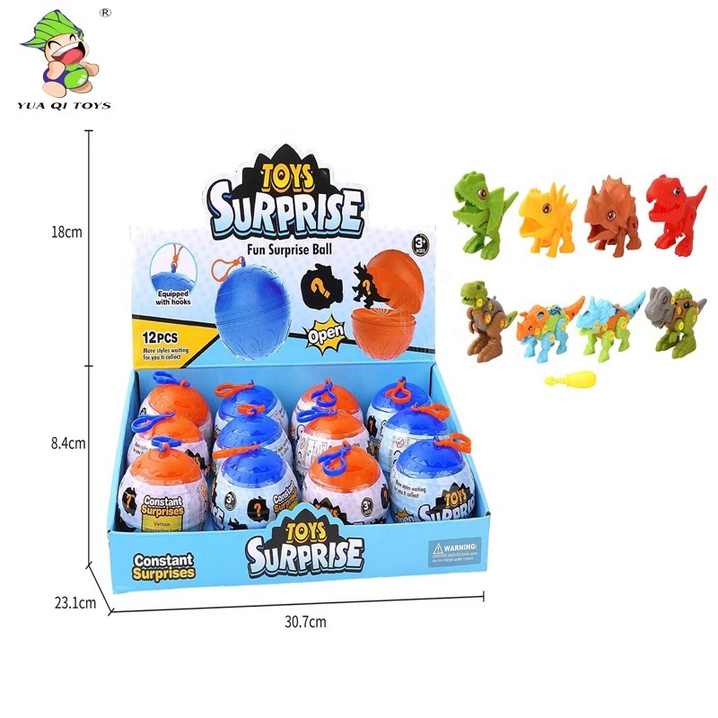 YQ Hot Selling Plastic Toys For Candy Filled Custom Creative Plastic Surprise Eggs China Candy Toys