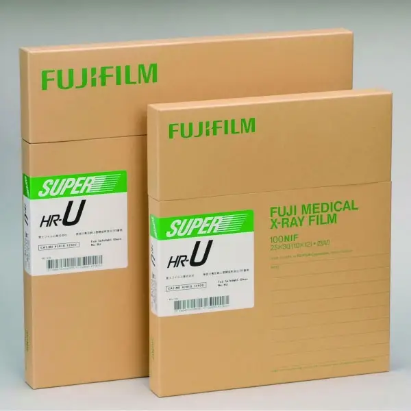 18*24cm, 24*30cm, 30*40cm, 35*35cm, 35*43cm Medical X-ray film FUJI green wet film Green sensitive film China