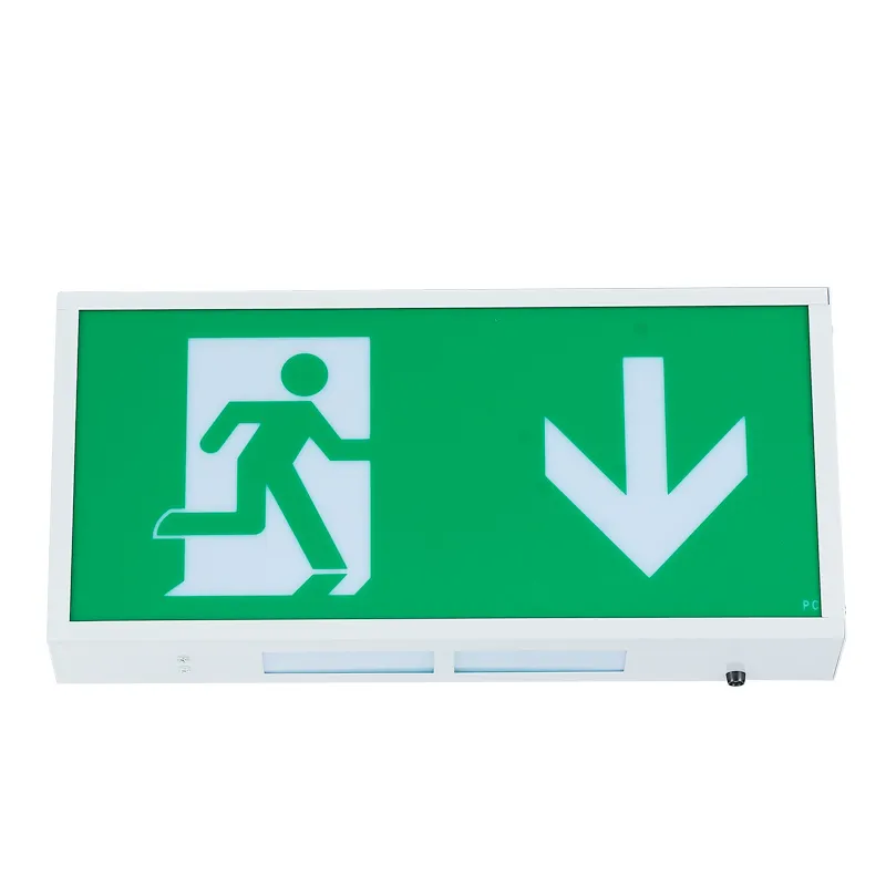 Wall Mount Recharged Double Face Universal LED Exit Emergency Sign Light