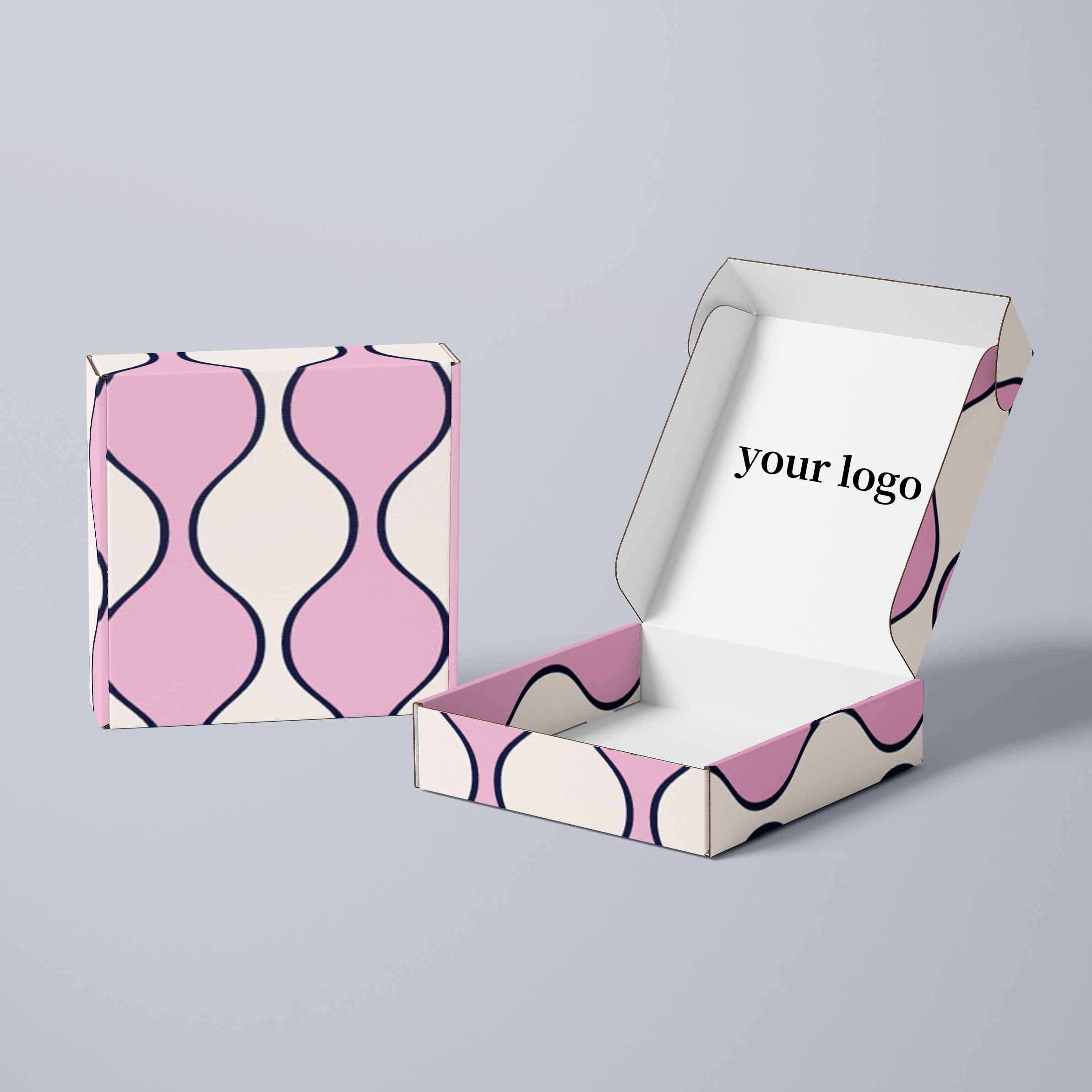Custom Print Corrugated Paper Boxes Recycled Cardboard Mailer Packaging Shipping Box Custom Logo