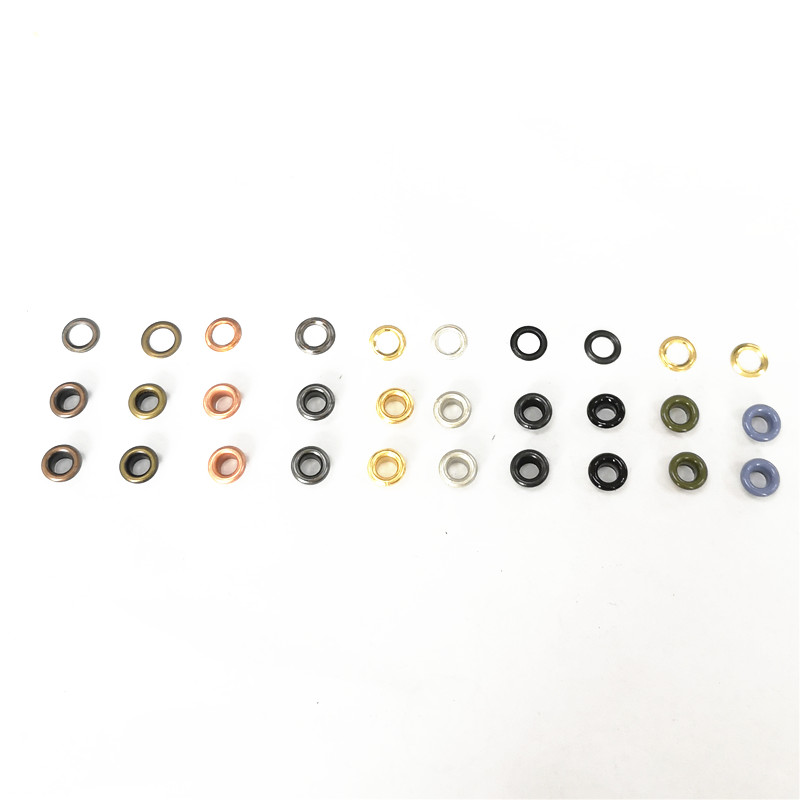 1000 sets a bag Brass material Round Eyelet anti rust For shoes and clothes 8MM diameter and 4 MM inner diameter Metal Eyelet