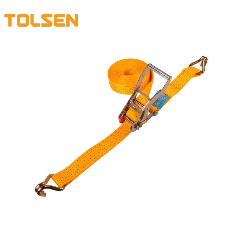TOLSEN 62265 9m 2500dan Industrial Stainless Steel Straps Ratchet Tie Down