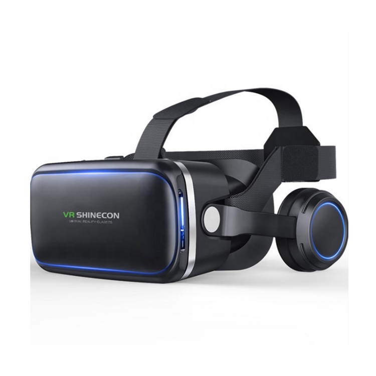 Китай, оптовая продажа, недорогие виртуальные 3d-очки G04E, виртуальные очки hd с наушниками