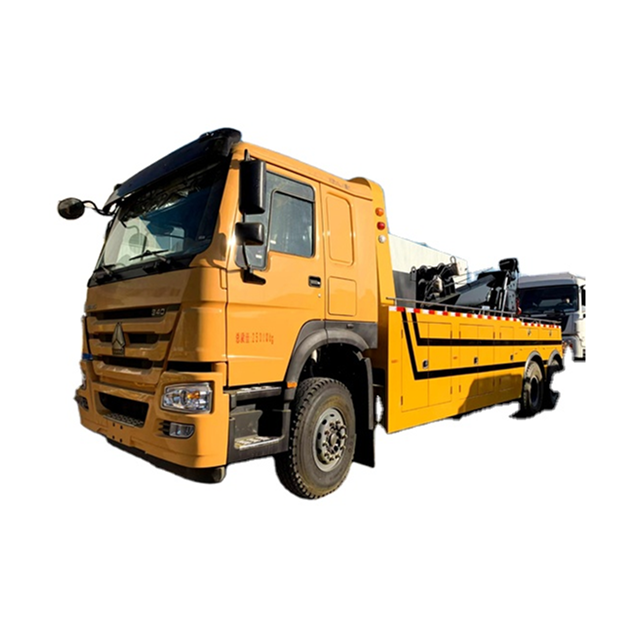 Road Emergency Wrecker Tow Truck Wrecker Mounted With Crane Road Rescue Flatbed Recovery Truck Factory