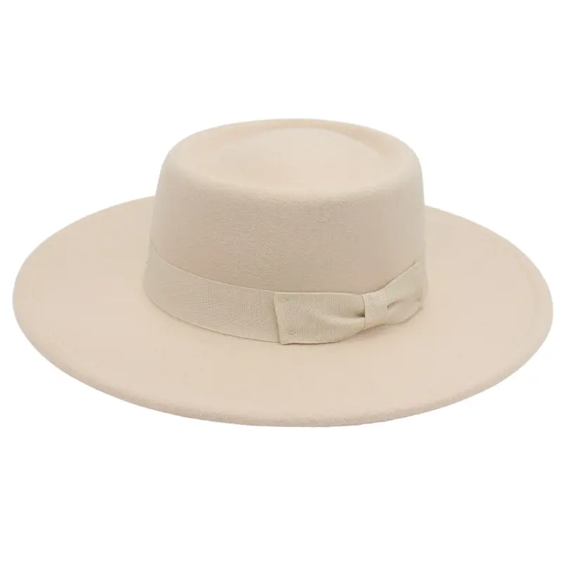 Popular Fashion Women'S Bowler Hats Custom Women Wool Fedora Hats Wholesale Formal Hats